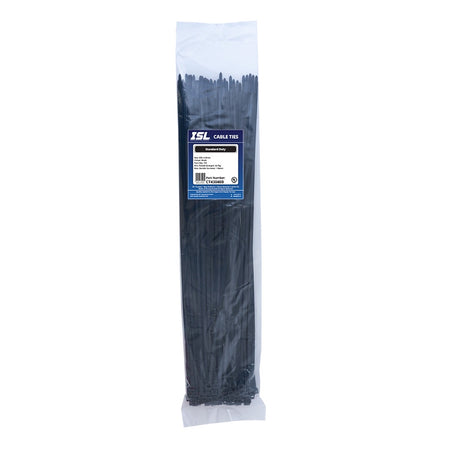 ISL 430 x 4.8mm UV Nylon Cable Tie - Blk. - 100pk
