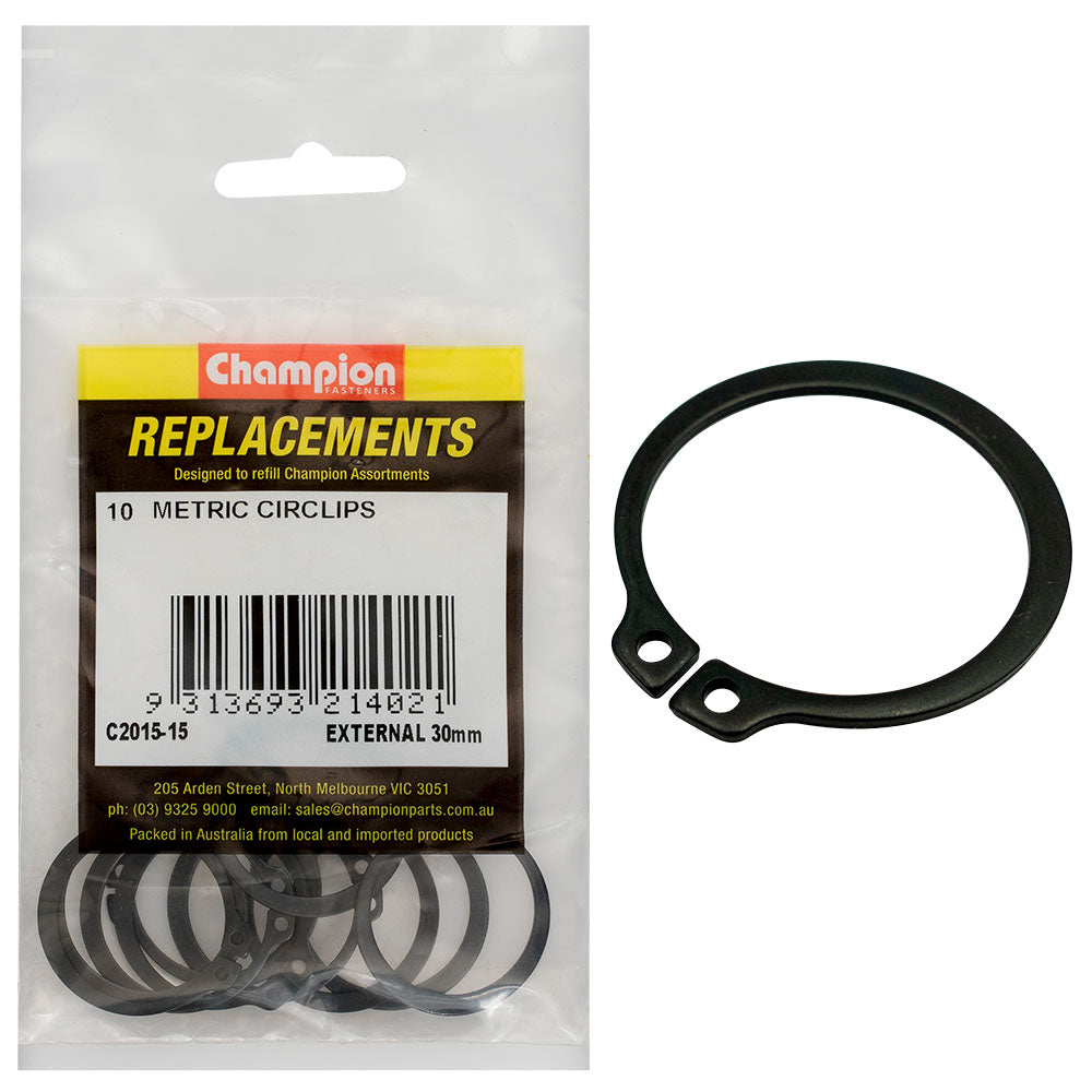 Champion 30mm External Circlip -10pk | ISL
