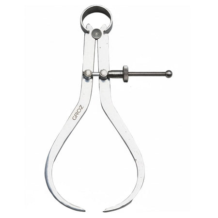 Groz outside caliper 150mm with spring joint and hardened divider points