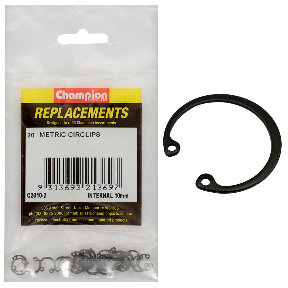 Champion 10mm internal Circlip -20pk | ISL