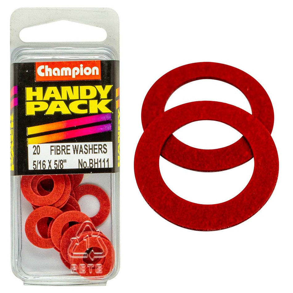 Champion 5/16in x 5/8in Fibre Washer 1/32in Thick