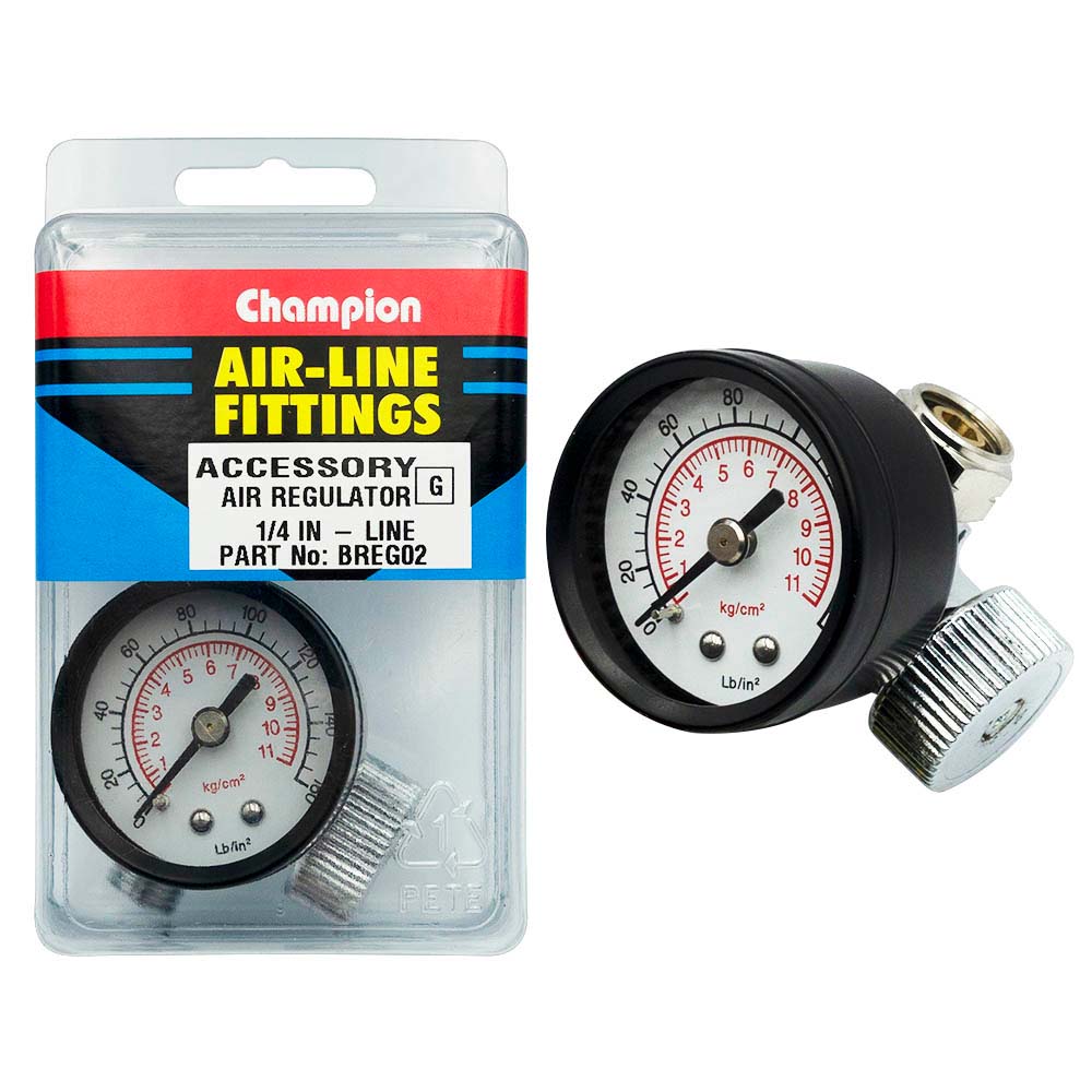 In Line Regulator Champion in-Line Regulator With Gauge | Engineers Collective