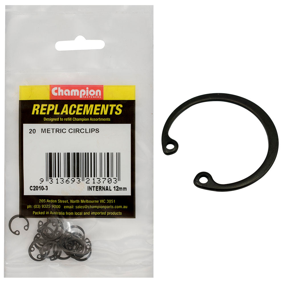 Champion 12mm internal Circlip -20pk | ISL