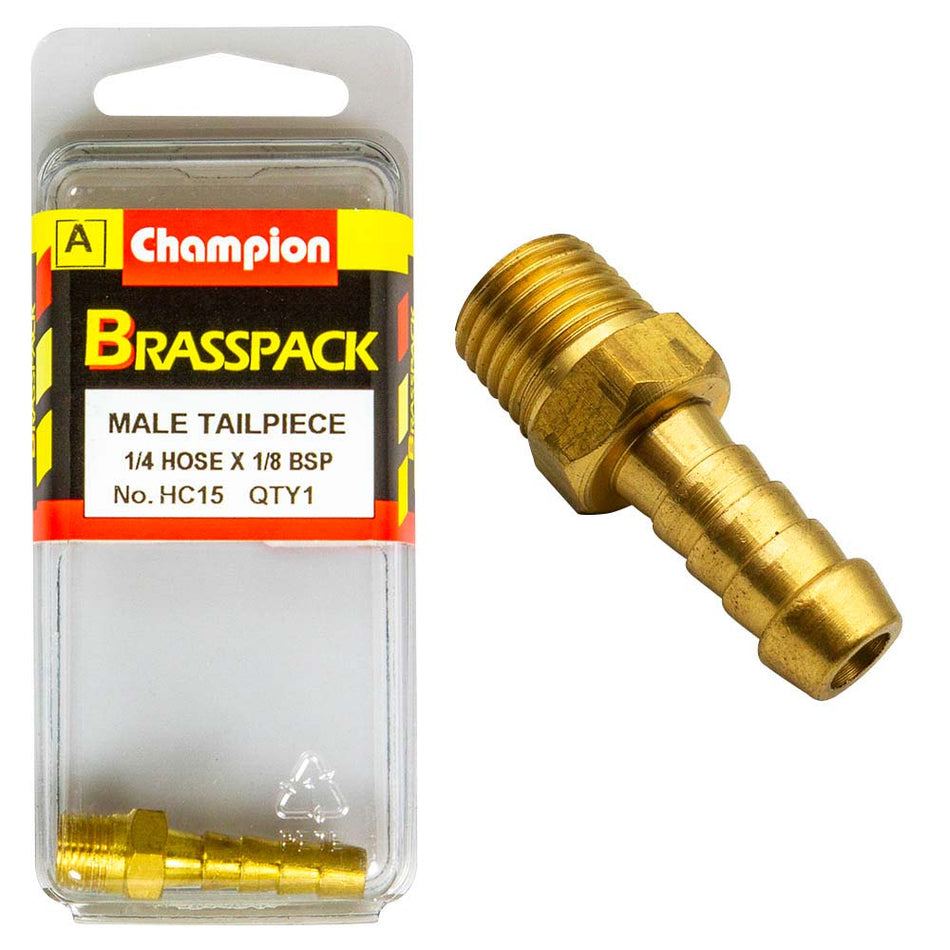 champion brass 1 4in x 1 8in male hose barb