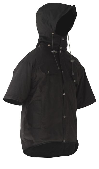 Esko Hooded Oilskin Short Sleeve Vest-Size M