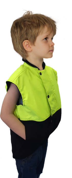 Clearance - Esko Children's Hi Vis Oilskin Sleeveless Vest -Size 14