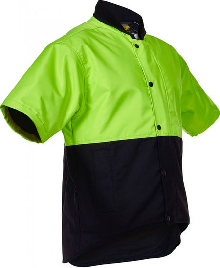 Esko D/O Oilskin Short Sleeve Vest - Yellow/Brown