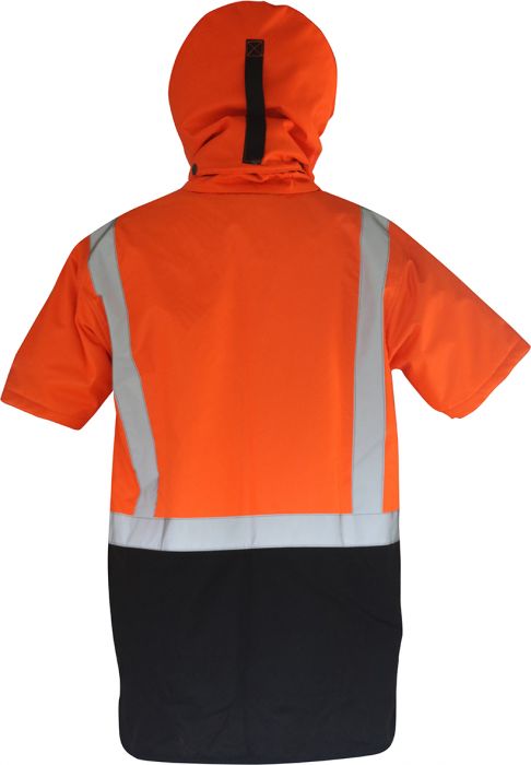 Esko Hooded D/N Oilskin Short Sleeve Vest-Size 2XL