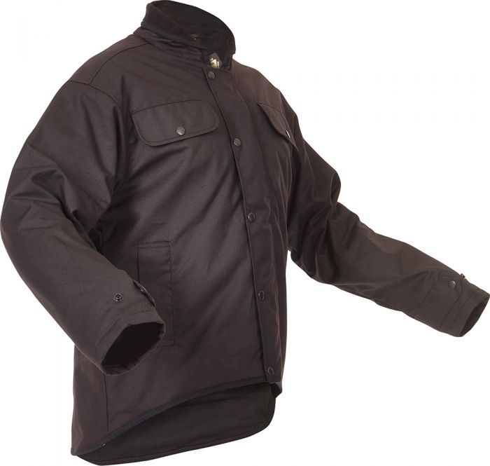 Caution Oilskin Long Sleeve Jacket-Size XL