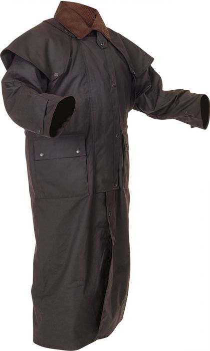 Caution Oilskin Long Riding Coat-Size M