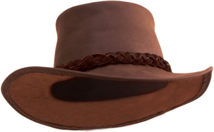 Caution Leather Hat-Size XL