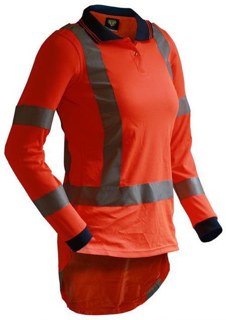 Esko L/S TTMC-W Women's Micro Fibre Polo-Size 6