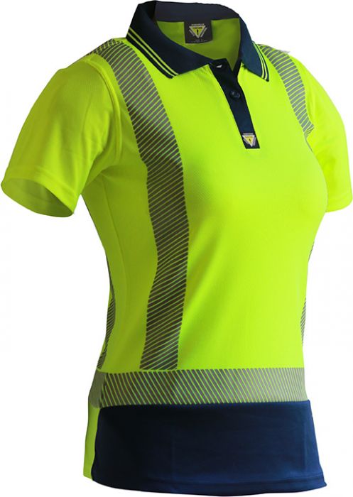 Esko Women's D/N Segmented Tape Microfibre Pol - Yellow/Navy