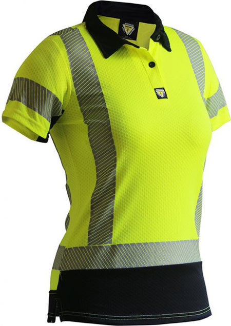 Caution D/N Women's Microvent Polo-Size 4 | Esko