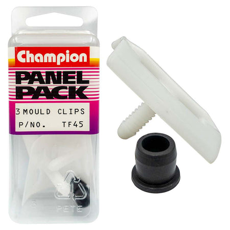 champion holden kingswood moulding clip white 3pk 1