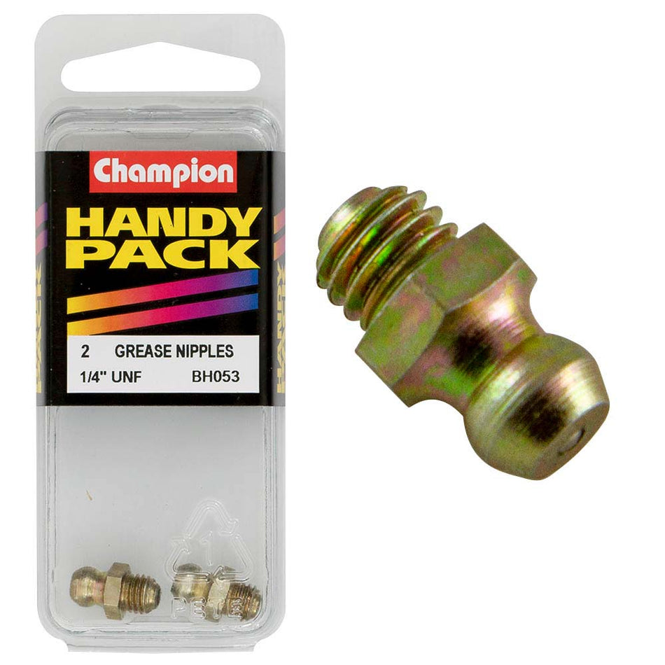Champion 1/4in UNF Straight Grease Nipples