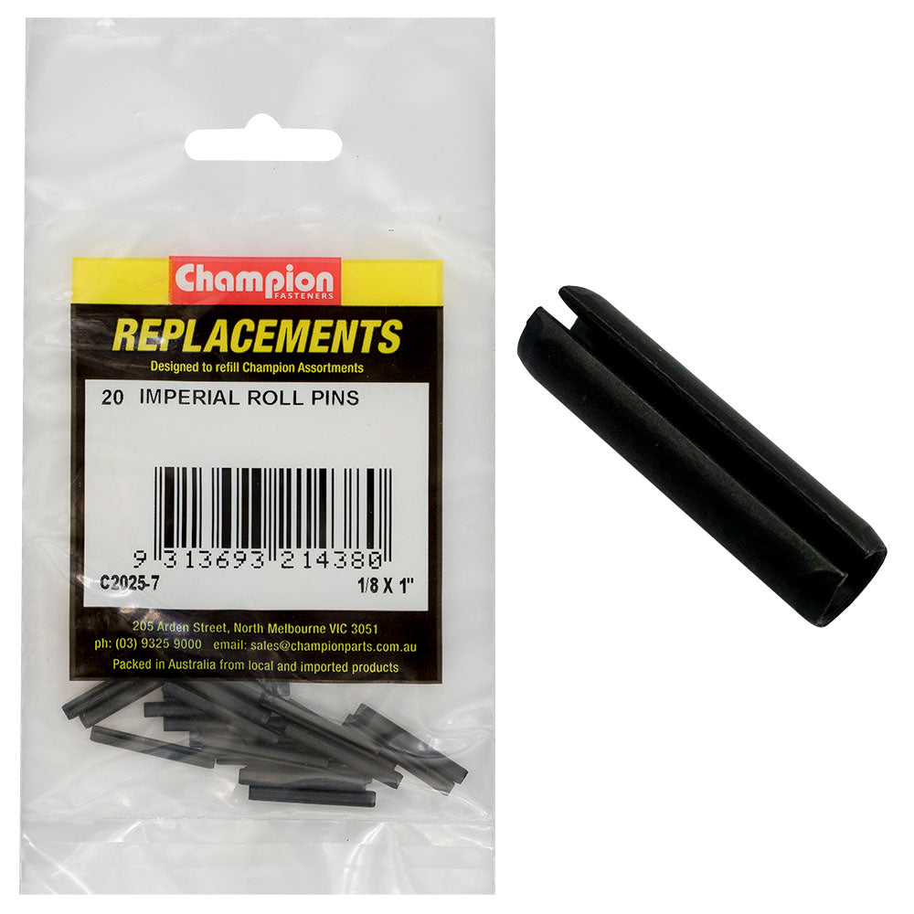 Champion 1/8 x 1in Imperial Roll Pin -20pk | ISL