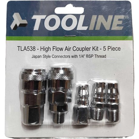 Tooline 5 Piece Air Coupler Set Nitto