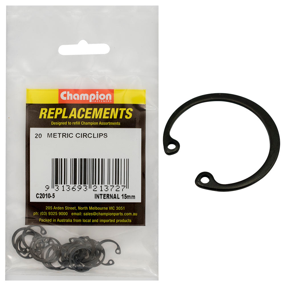 Champion 15mm internal Circlip -20pk | ISL