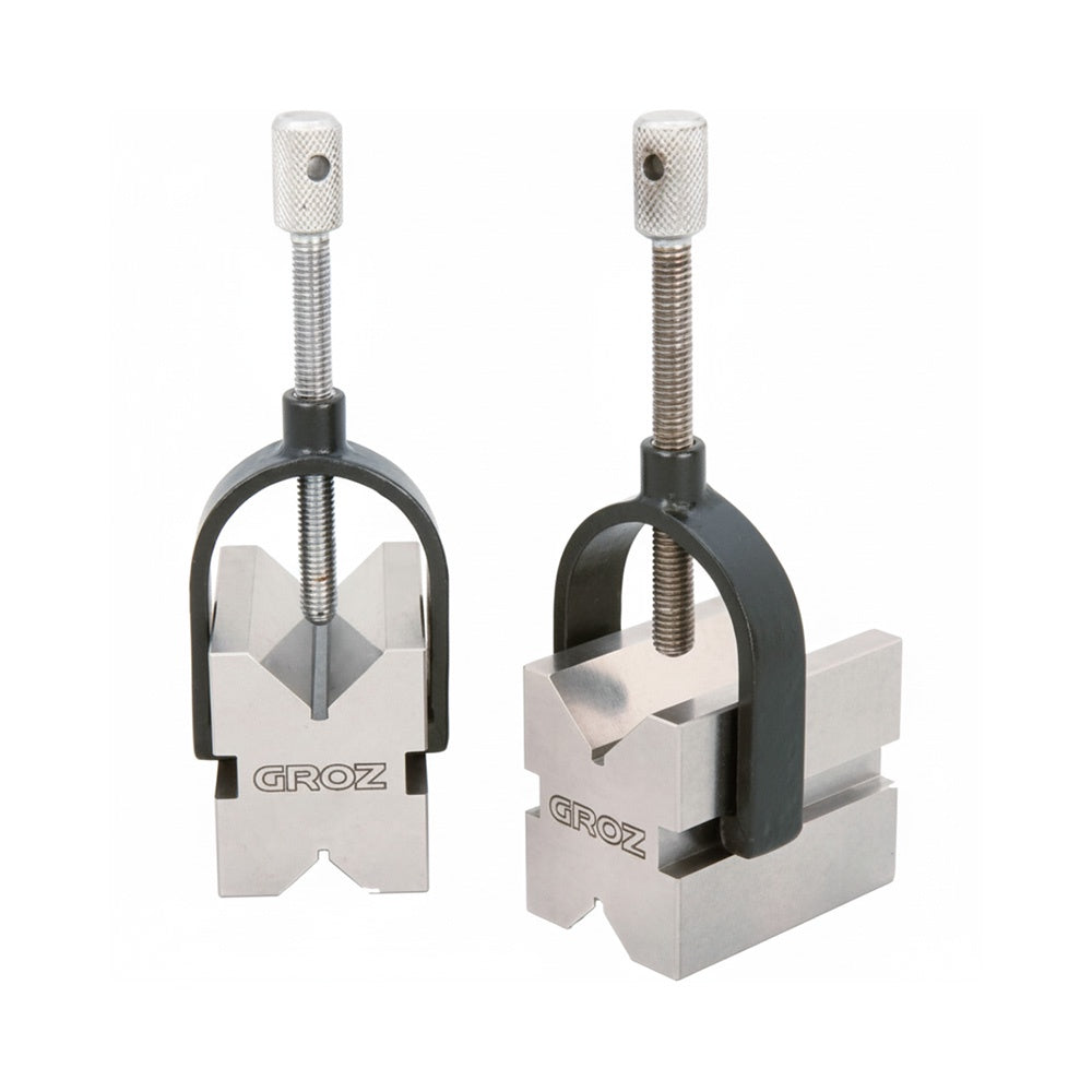 Groz Vee Block And Clamp 50x37x37mm (Pair) | ISL