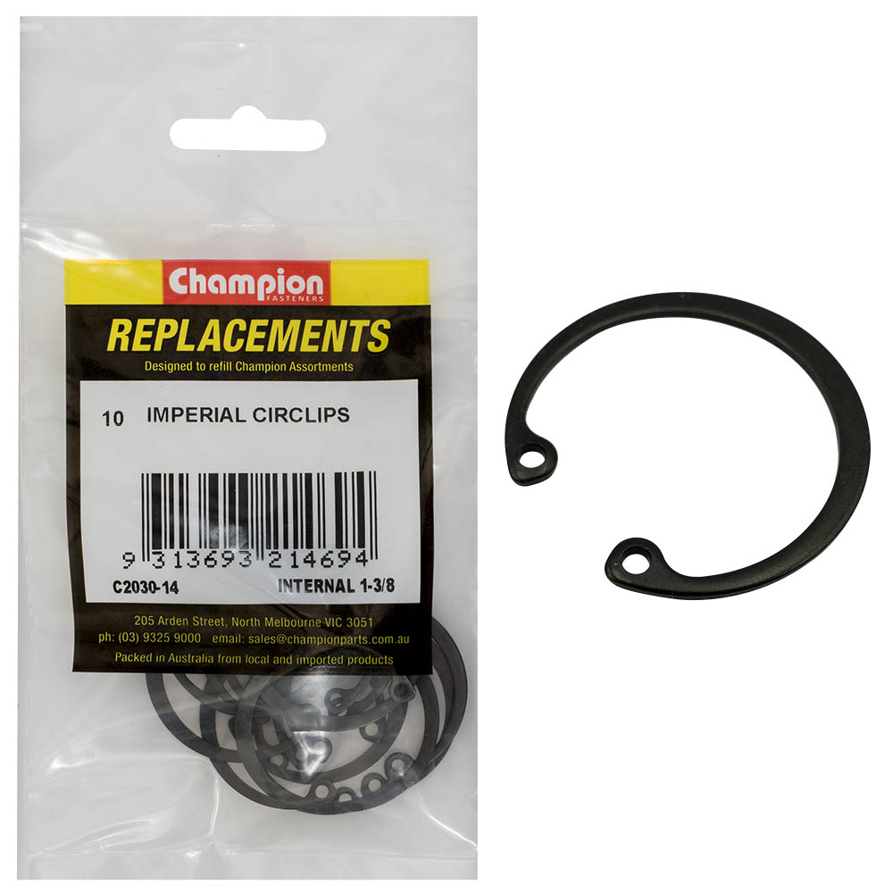 Champion 1-3/8in Imperial internal Circlip -10pk | ISL
