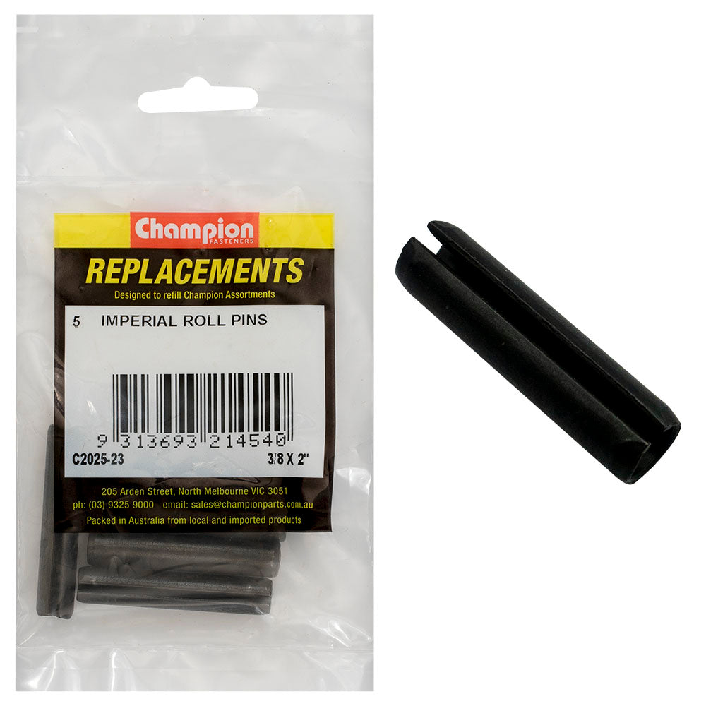 Champion 3/8 x 2in Imperial Roll Pin -5pk | ISL