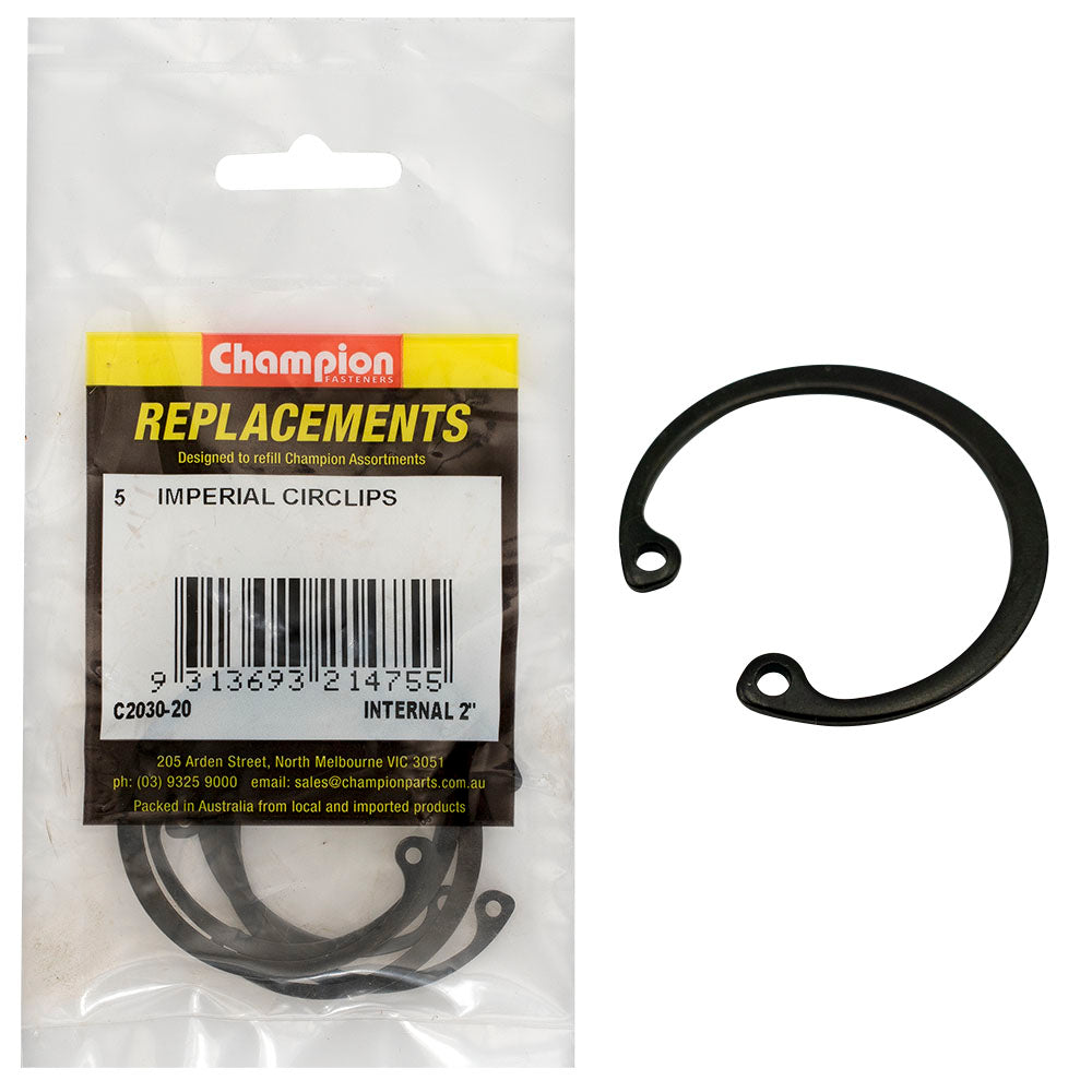 Champion 2in Imperial internal Circlip -5pk | ISL