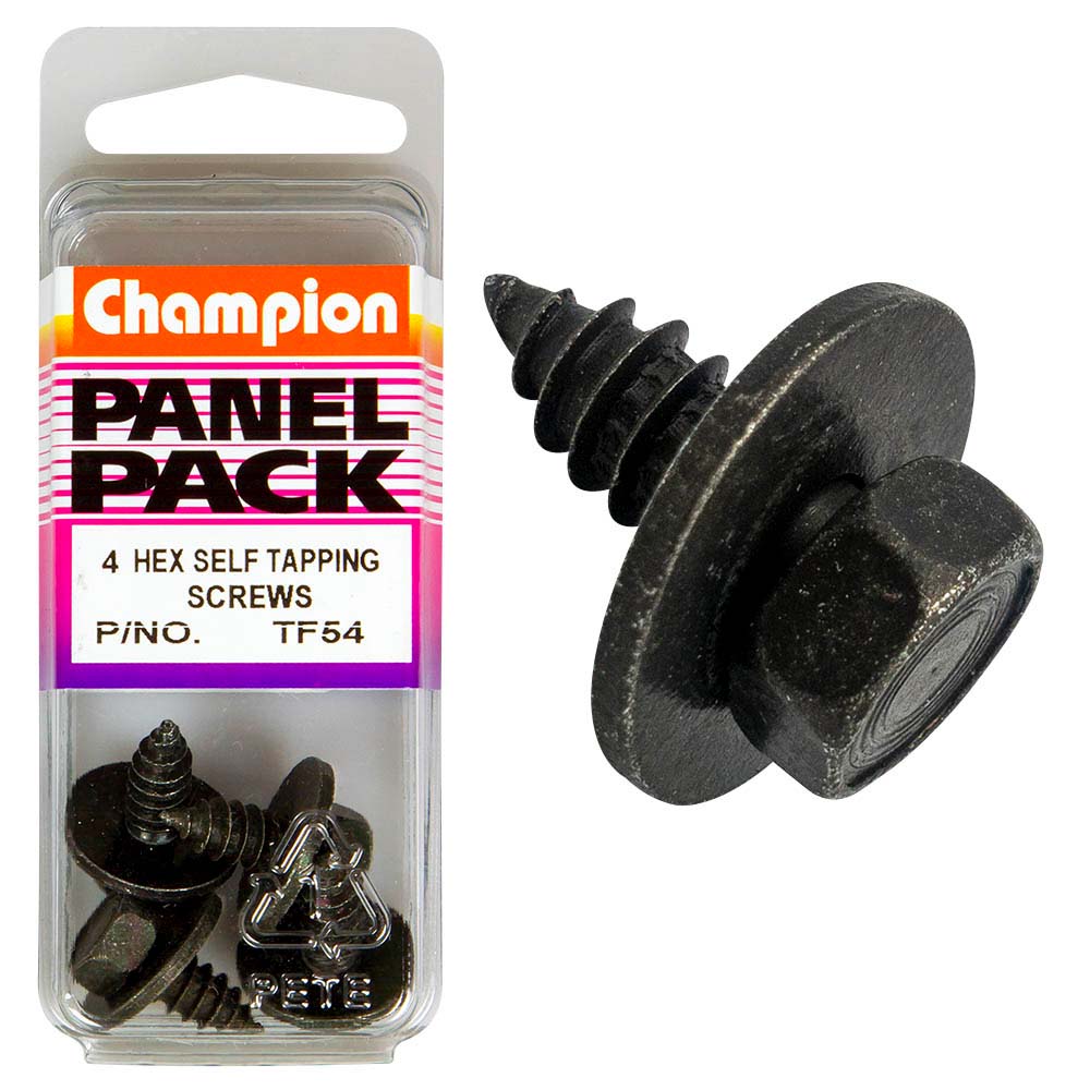 champion 14g x 3 4in hex s tap set screw 4pk