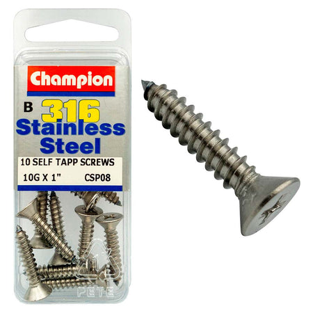 Champion 316/A4 S/Tap Set Screw - Csk 10G x 1in (B) | ISL