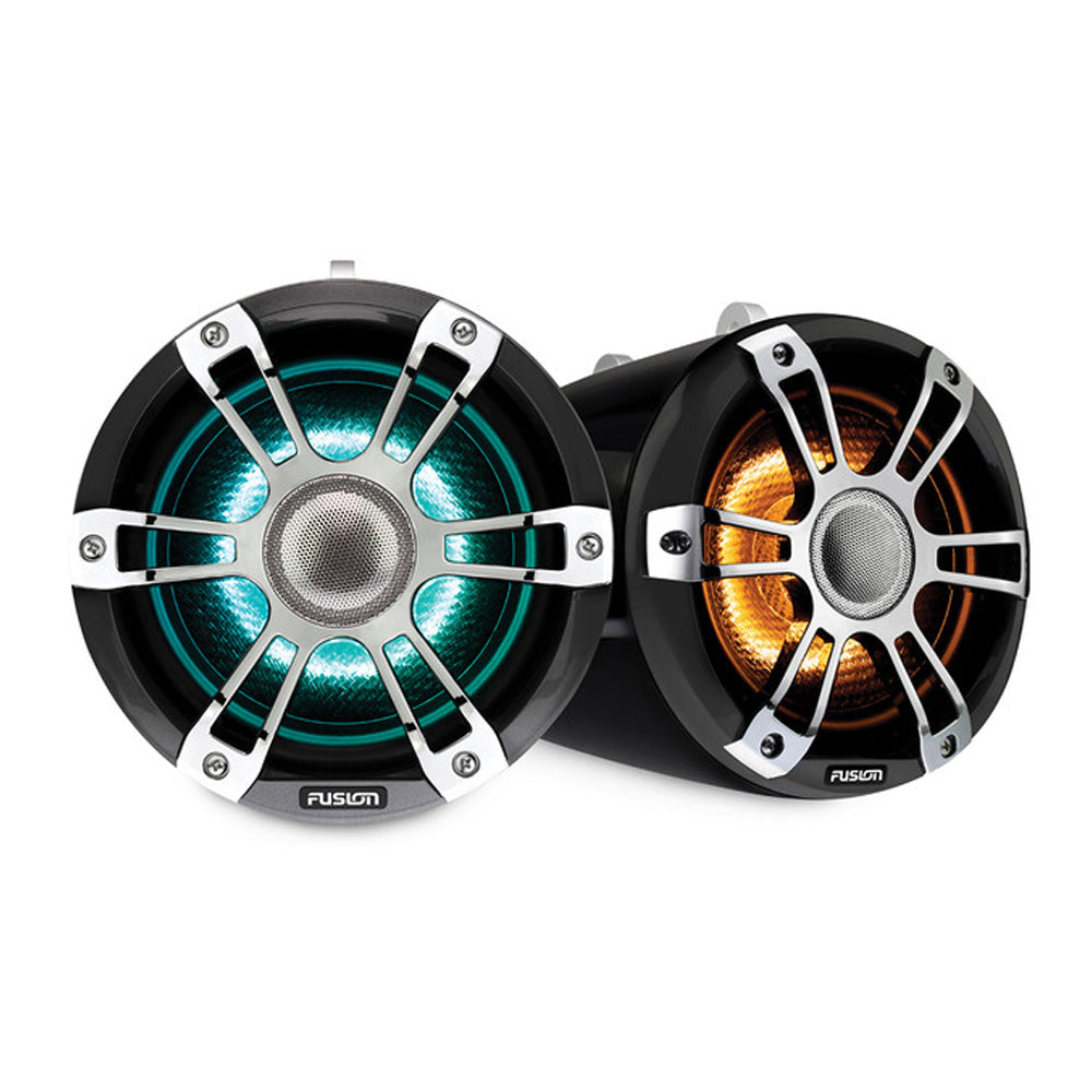 Fusion 6.5" Tower Speakers Grey Chrome With Crgbw Lighting Sg-Flt652spc (Per Pair) | Formula