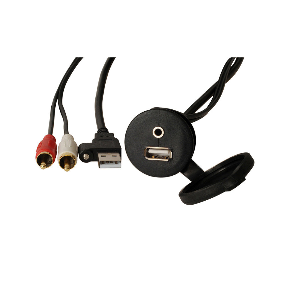 Fusion Panel Mount Usb/3.5 mm Aux Connector | Formula