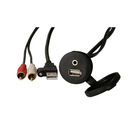 Fusion Panel Mount Usb/3.5 mm Aux Connector | Formula