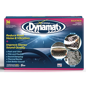 Dynamat Xtreme Bulk Pack 9 sheets of black butyl sound deadening material