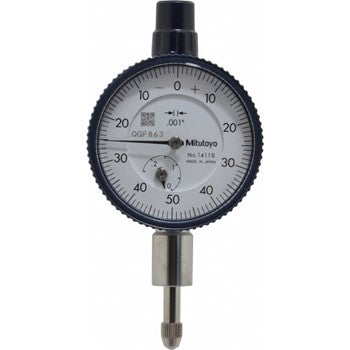 Mitutoyo Dial Indicator .25" x .001" complete with Flat Back | Hobeca