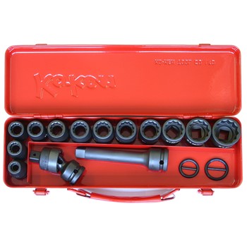 Koken 14245M Impact Socket Set 18pc 1/2"Dr 10-27mm | Hobeca
