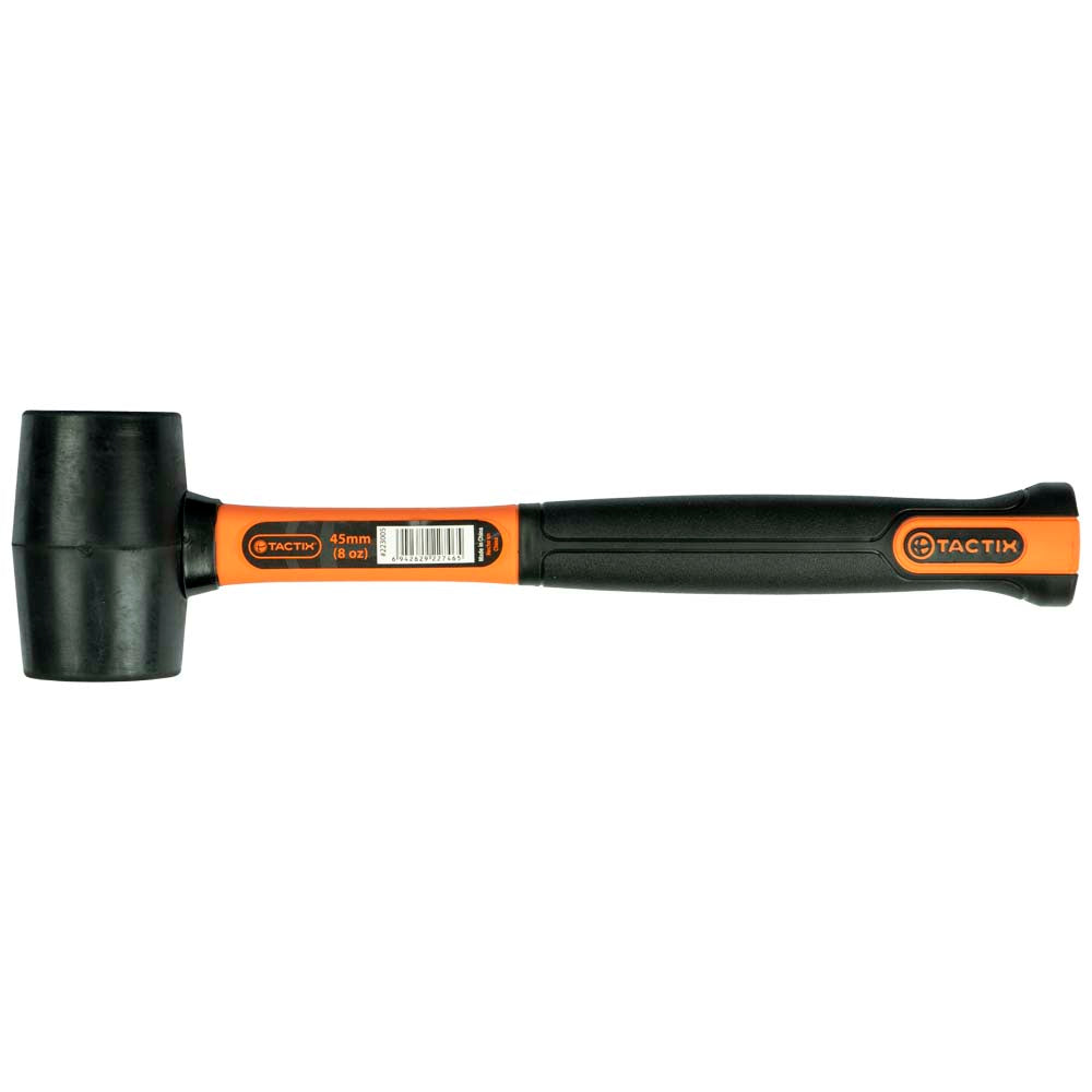 Tactix Mallet Rubber 8oz (45mm) Black Fiberglass | ISL