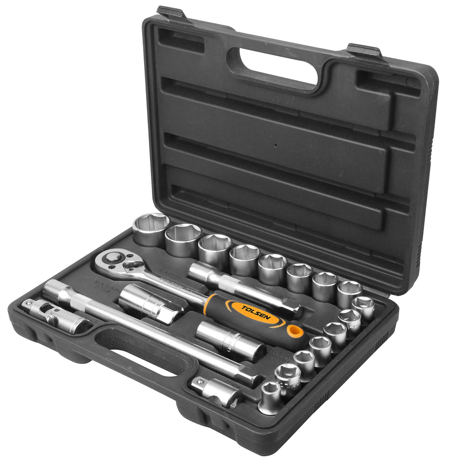 Tolsen 1/2" Socket Set 10mm - 32mm 22PC