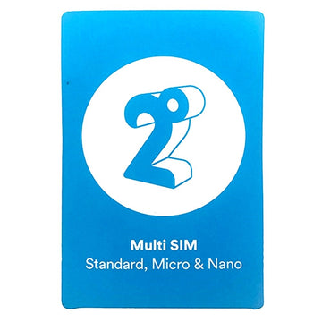 2Degrees pre-paid full-size SIM card