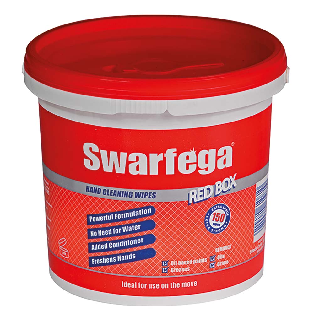 Swarfega Red Box Wipes 150 Per Bucket | ISL