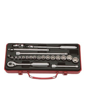 Koken 3210M Socket Set 6 & 12pt 22pc 3/8"Dr 6pt 6-12mm & 12pt 13-22mm | Hobeca