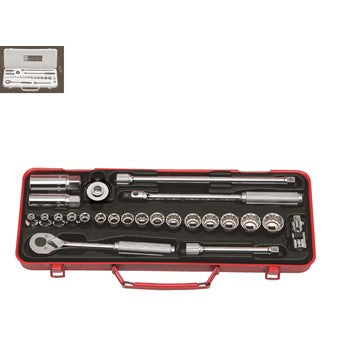 Koken 3275 Socket Set 6 & 12pt 24pc 3/8"Dr 6-22mm & 16-20.8mm Spark Plug Sockets | Hobeca