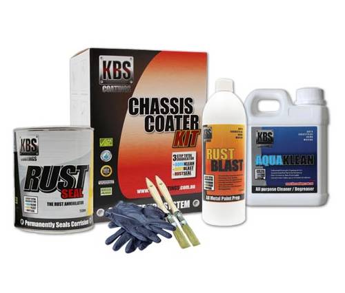 Kbs Chassis Coater Kit For Full Size Car Or Ute Satin Black