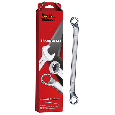 Teng 8Pc Double Ring Spanner Set (MM) | ISL