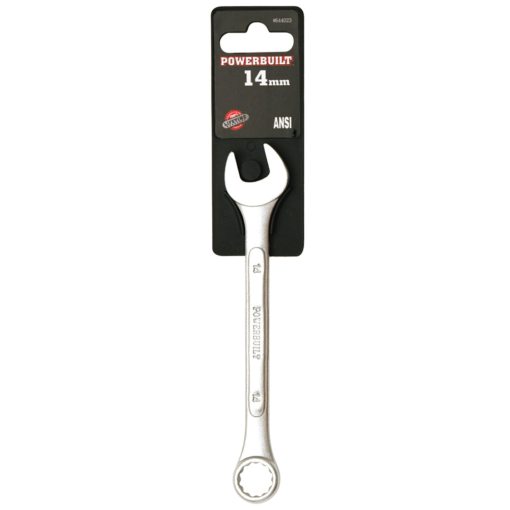Powerbuilt 1 13/16″ Ring and Open End Spanner – Raised Panel