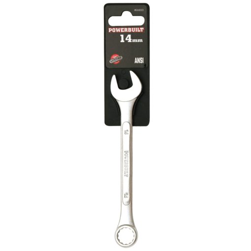 Powerbuilt 1 1/2″ Ring and Open End Spanner – Raised Panel