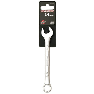Powerbuilt Ring and Open End Spanner - Raised Panel