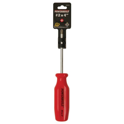 Powerbuilt #0 x 100mm/4″ Phillips Screwdriver | Alltrade