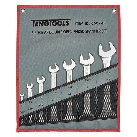 Teng 7pc Open Ended Spanner Set 1/4-1-1/4in – Teng 7pc Double Off-Set Ring Spanner Set 1/4-1-1/4in | ISL