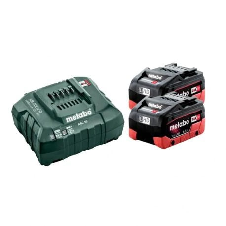 Metabo 18V LiHD Starter Pack 2 x 8.0Ah LiHD Batteries & Charger