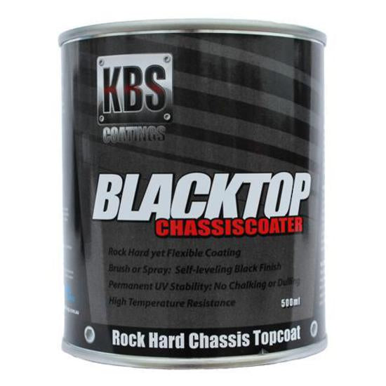 KBS Blacktop Permanent Uv Top Coat Satin Black 500ml | Formula